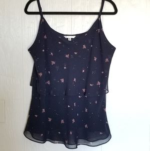 CAbi Blue Floral Cami #795